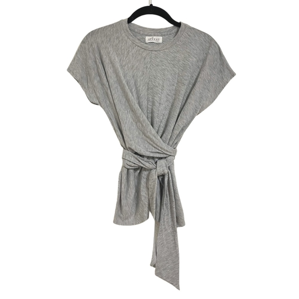 NWOT Velvet by Graham and Spencer Jersey Knit Wrap Top Size Small
